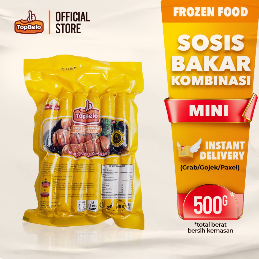 

TopBelo Sosis Bakar Kombinasi Mini Reguler 500g