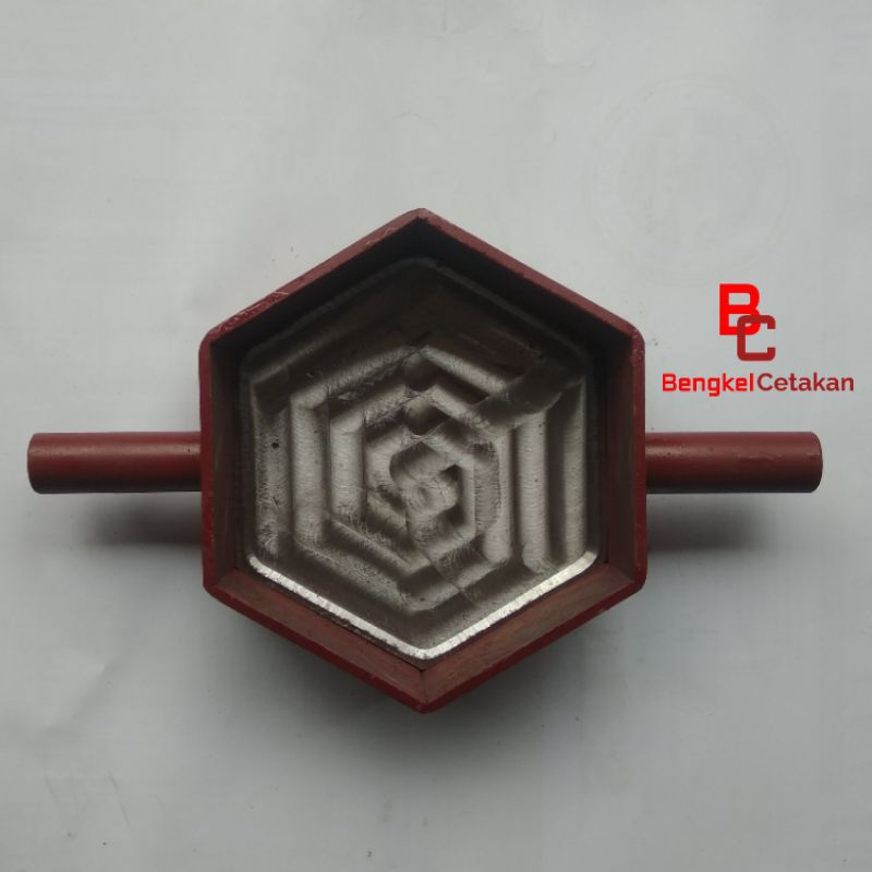 Cetakan Paving Segi Enam Polos