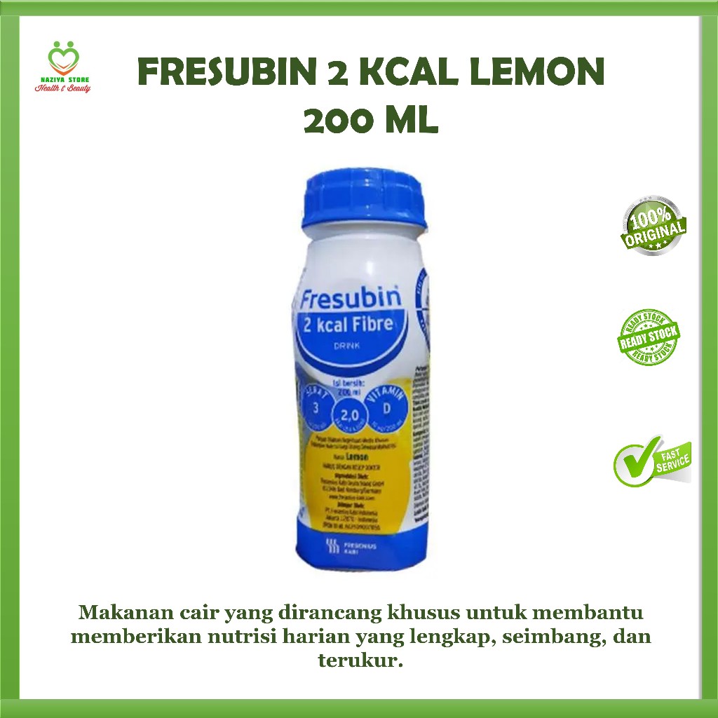 FRESUBIN FIBRE 2 KCAL Fibre Drink 200 ml Susu Tinggi Kalori,Susu Manula
