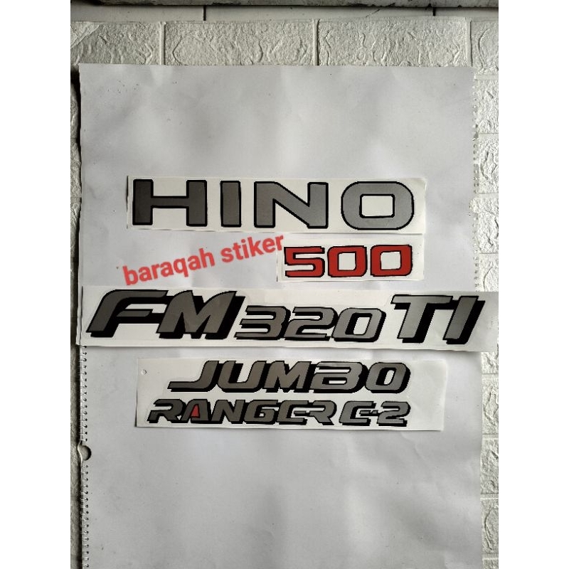 stiker mobil Hino 500 FM 320 TI