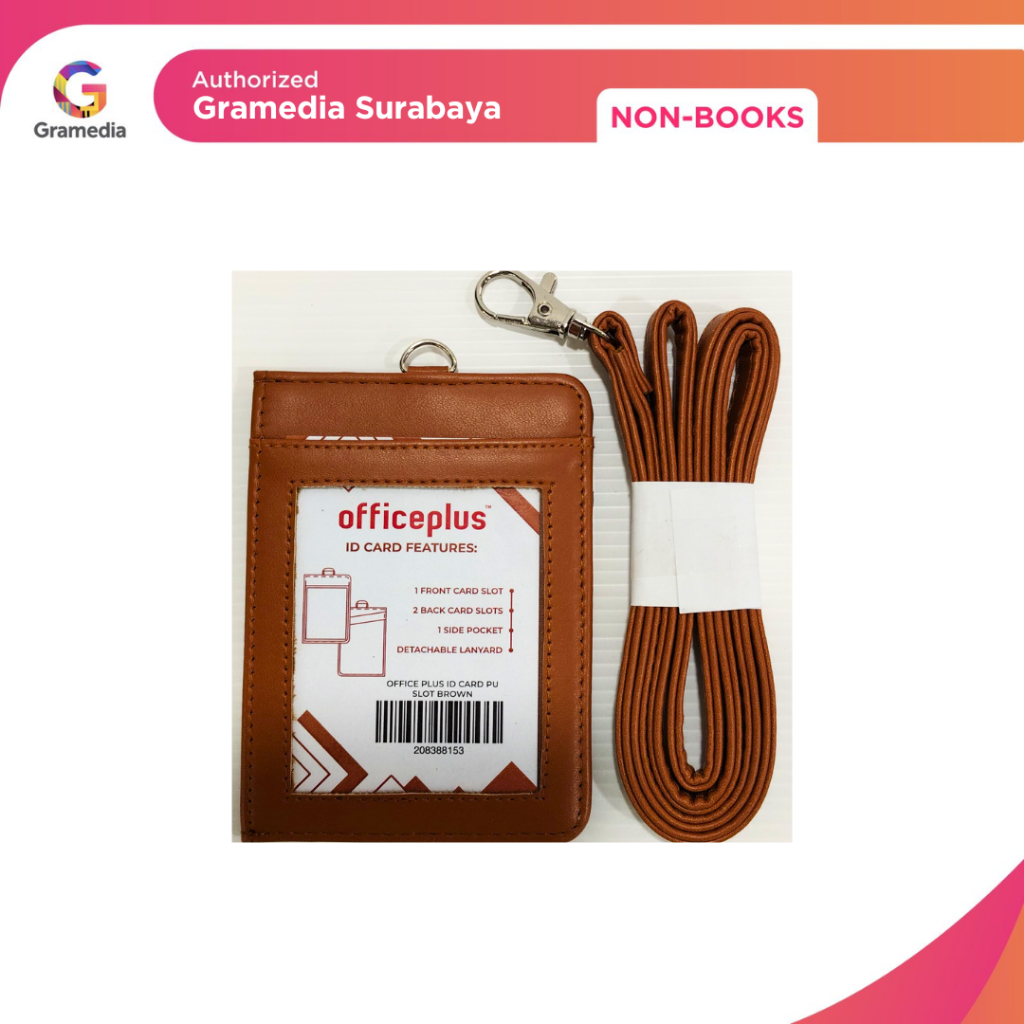 

Gramedia Surabaya - Office Plus ID Card PU Slot Brown