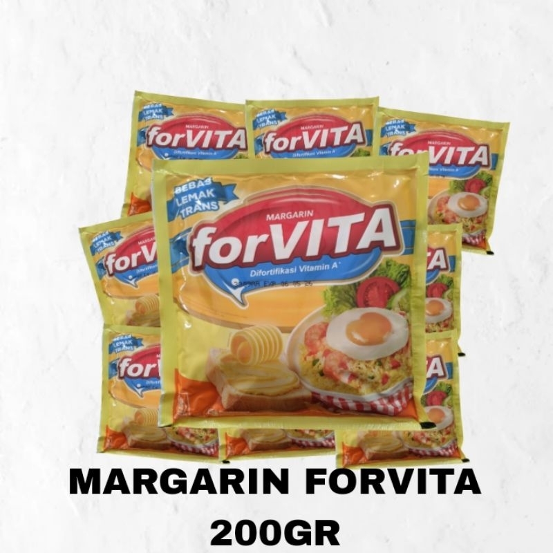 

Forvita Margarin 200gr / Mentega Serbaguna For Vita Bebas Lemak Trans Halal SNI | Sembako Murah Rezeki