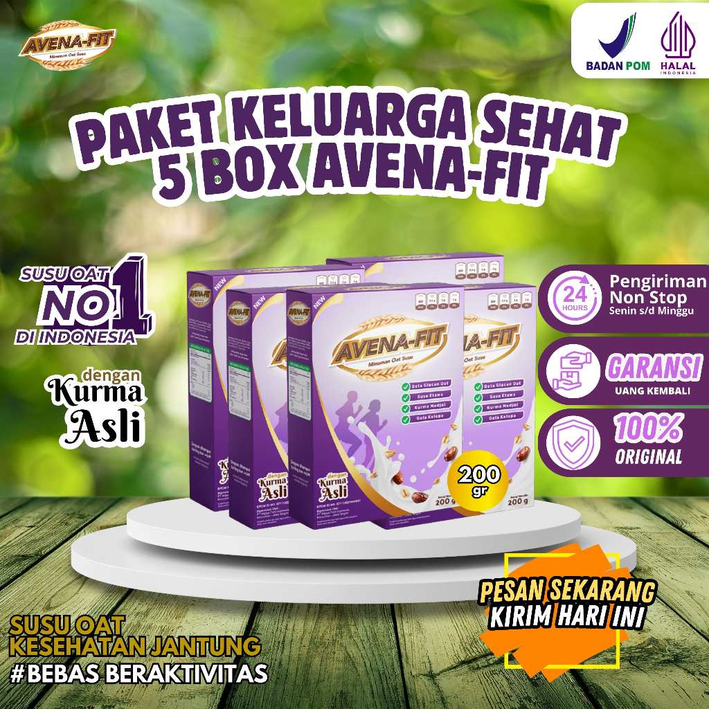 

Avena Fit 5 BOX - Membantu Menurunkan Kadar Gula Darah Dan Kolesterol Jahat