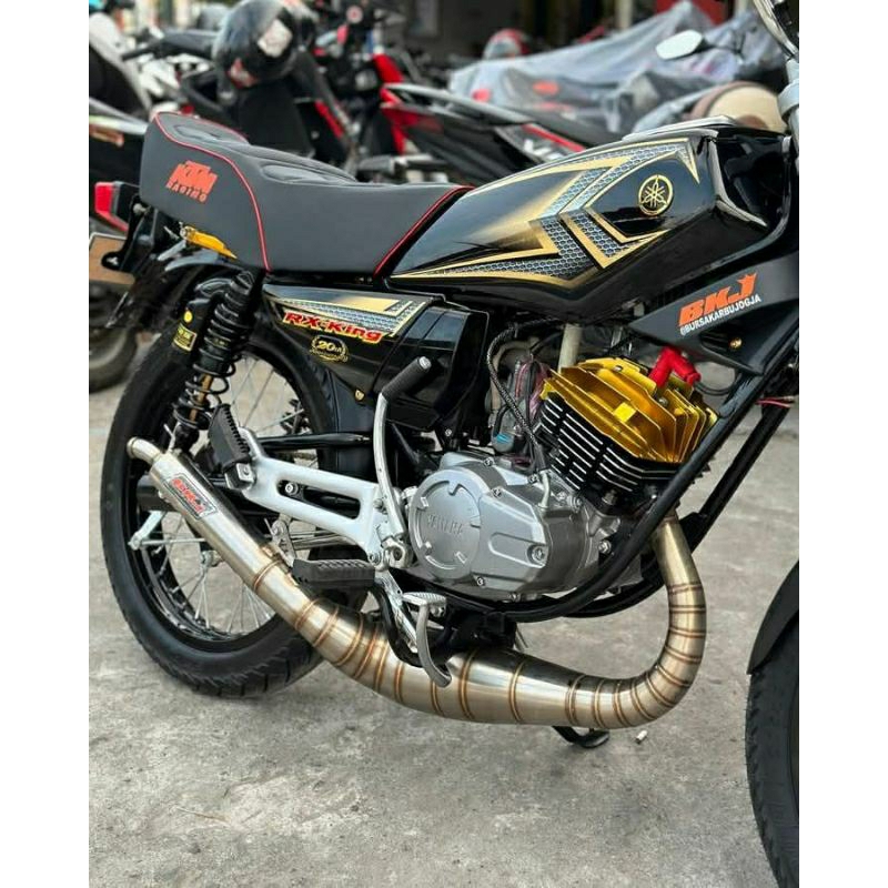 STIKER EMBLEM Rx King Emblem TIMBUL LOGO YAMAHA RX KING 2001 Sampai 2008 1SET