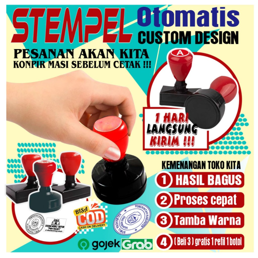 

STEMPEL, STEMPEL OTOMATIS, STEMPEL CUSTOM DESAIN, STEMPEL LOGO PERUSAHAAN, STEMPEL DINAS