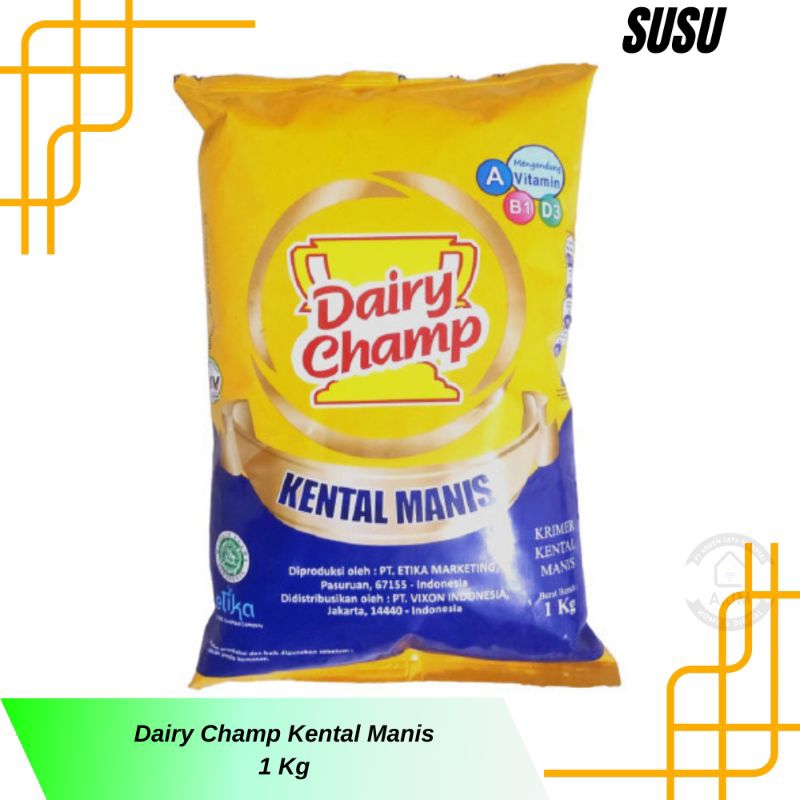 

DAIRY CHAMP Krimer Kental Manis Putih 1000 gram 1 Kg