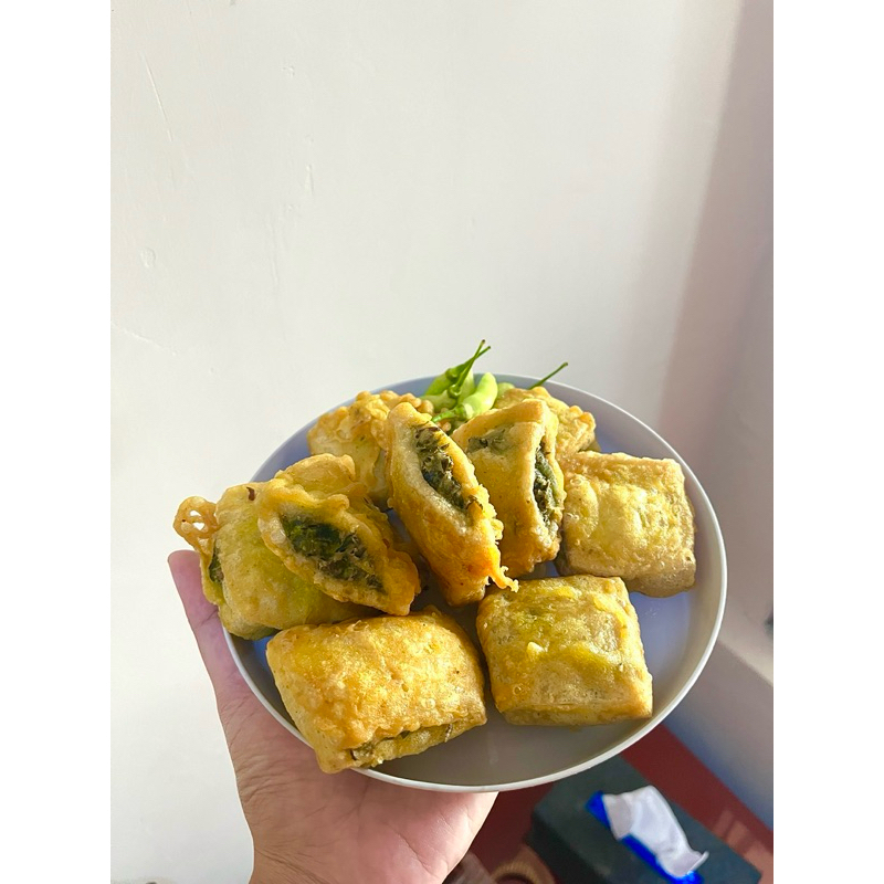 

Tahu Isi Daun Singkong