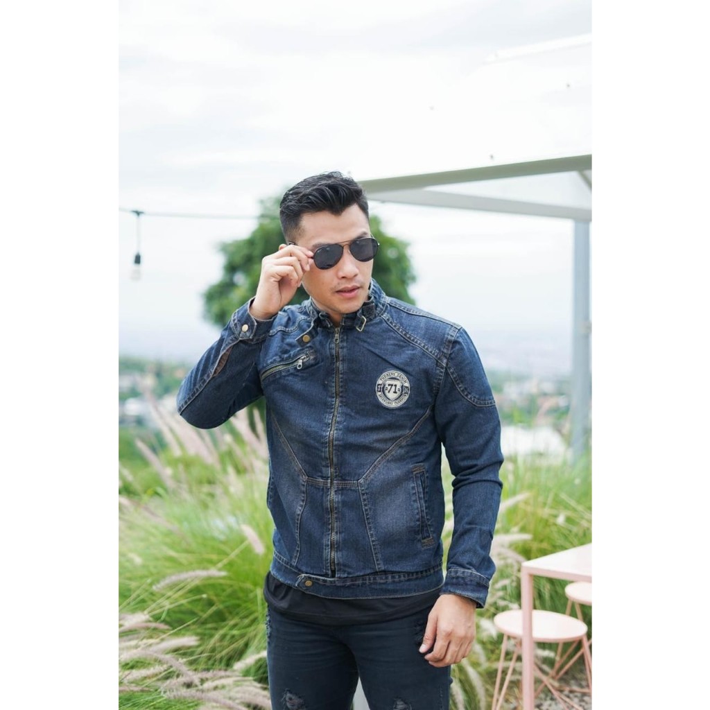 JAKET JEANS PRIA / JAKET JEANS KERAH / ORIGINAL THE BERRY