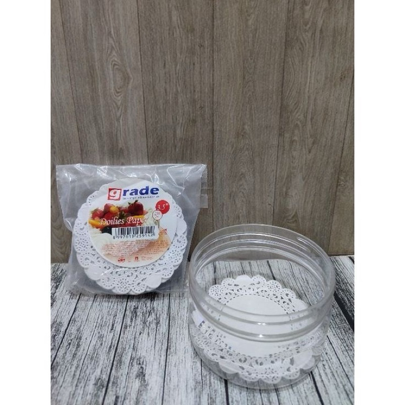 Doilies Paper Round / Kertas Renda Ukuran 3,5 inch (9cm)