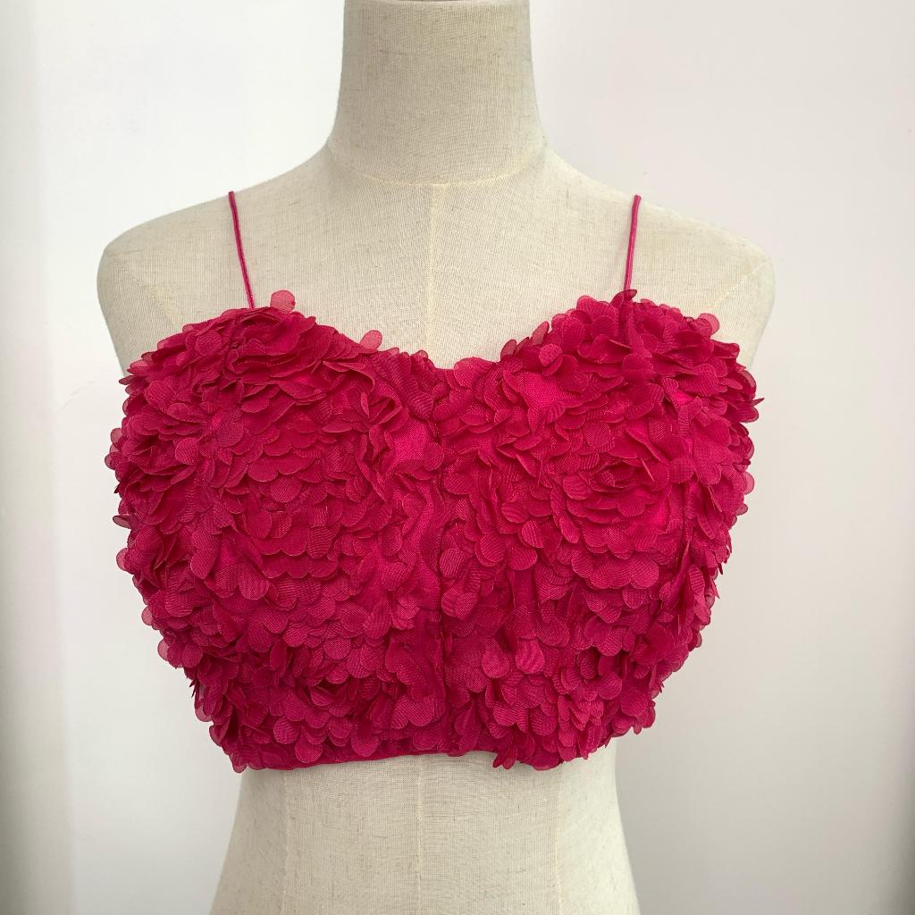 GLAM | PSKU TOP FLOWER A PINK TUA BRA BR023