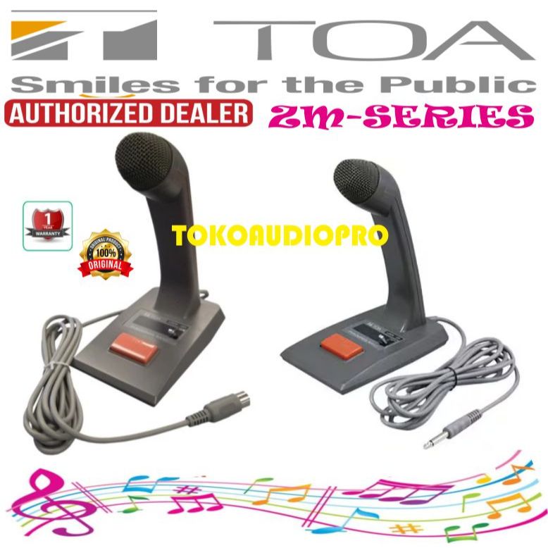 Mic Toa ZM660D ZM-660D Paging Microphone Toa ZM660P ZM-660P