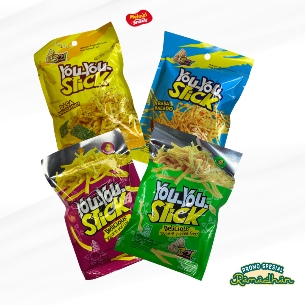 

Snack Camilan Anak YouYou Stick Potato 1 Pax isi 10 pcs Camilan Ramadhan