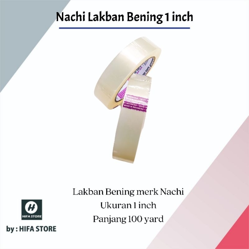 Nachi Lakban Bening 1 inch