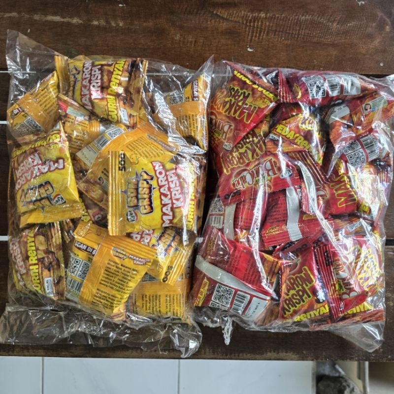 

BONCABE MAKARONI PEDAS ASIN GURIH LEVEL 0 LEVEL 3 KEMASAN MINI