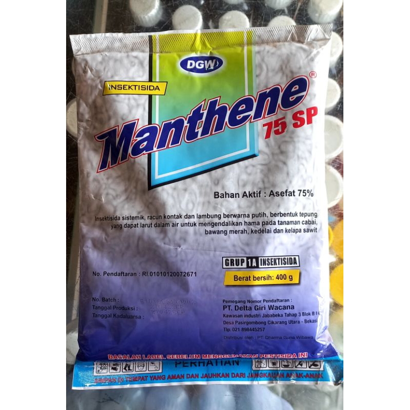 Insektisida MANTHENE ASEFAT 75% Kemasan 400 Gram