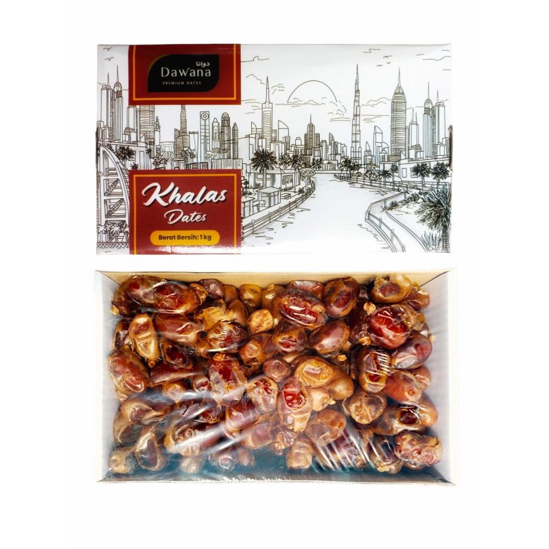 

Kurma Golden Khalas 1kg | Al Taaj Dates | Khalas Date Dawana