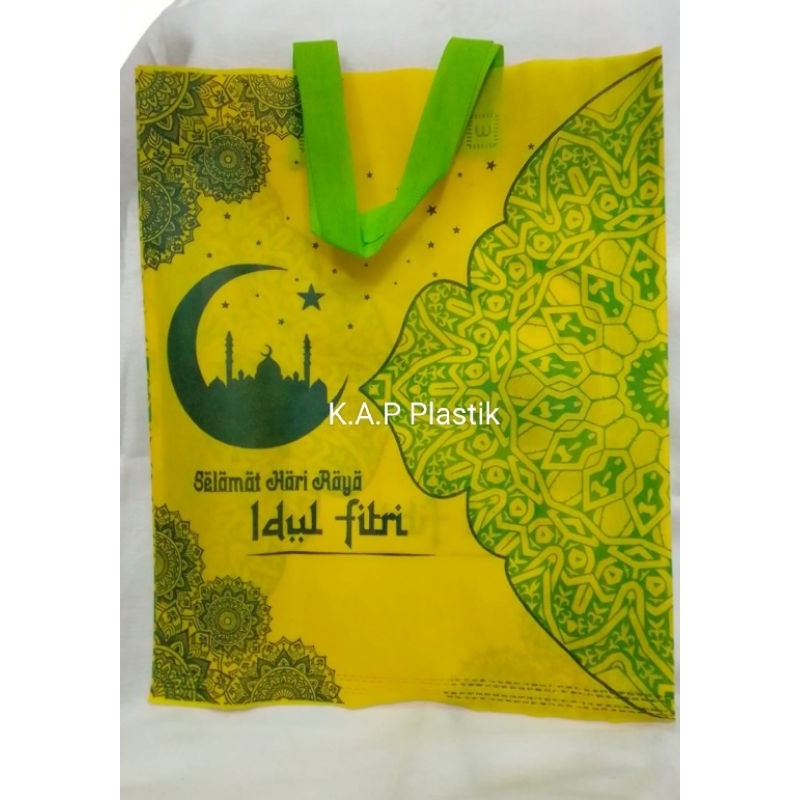 

Tas Tali Sponbon Edisi Idul Fitri uk. 30x40 cm & 38x45 cm U/Bingkisan Hampers/Kado Dll