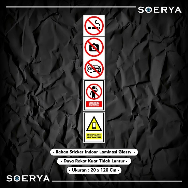 

Sticker Larangan Tiang Dispenser SPBU Pertamina