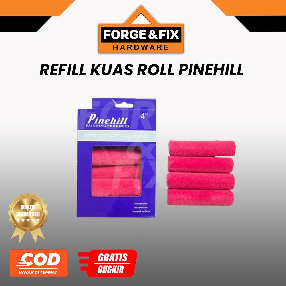 

PINEHILL Refill Isi Bulu Wool Kuas Roll Kapal Paint Roller Head 4 INCH