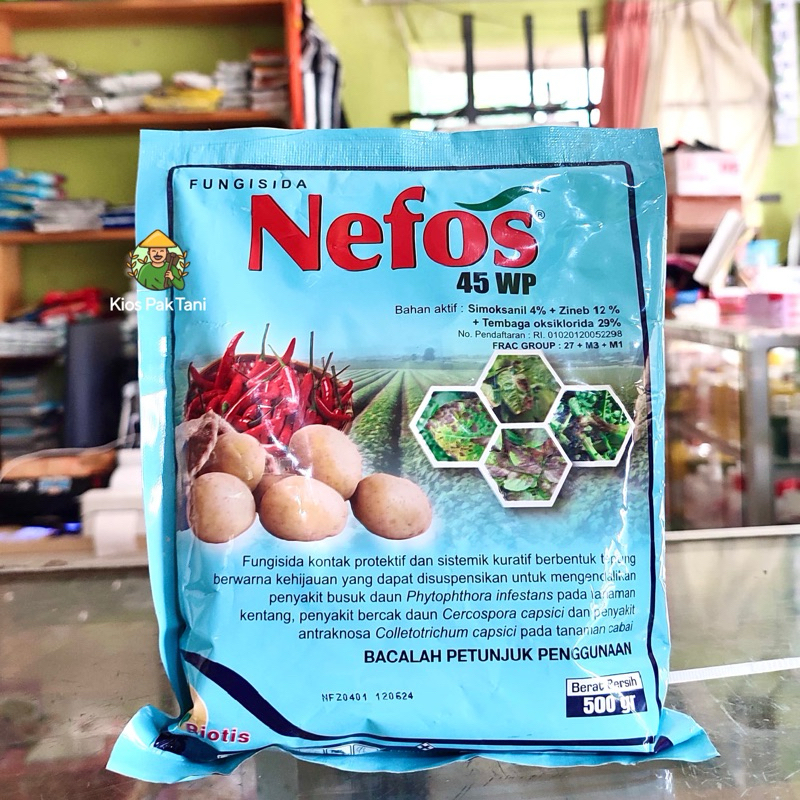Fungisida Nefos 45WP 500Gram