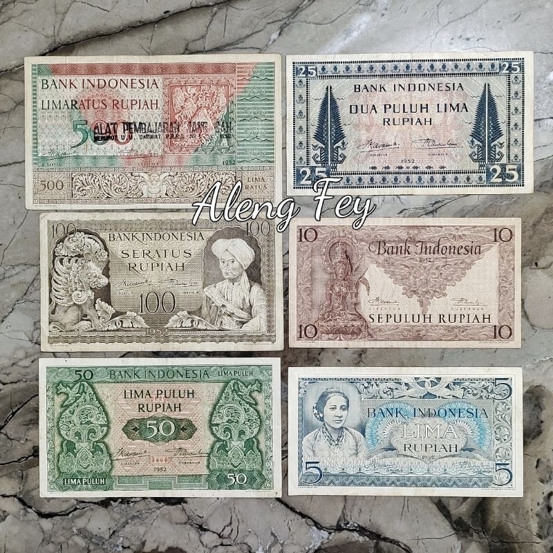 uang kuno Set Seri Budaya 1952