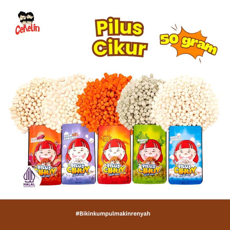 

CEKELIN CEMILAN PILUS CIHUY stand pouch 50gr