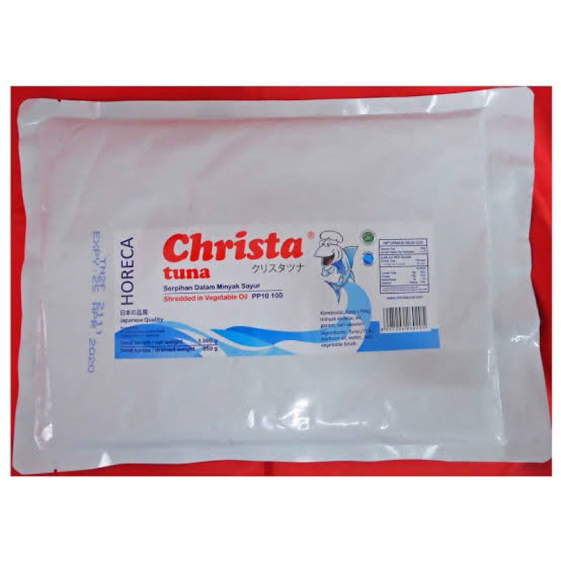 

IKAN TUNA IN OIL CHRISTA 1KG / POUCH HORECA / MATANG