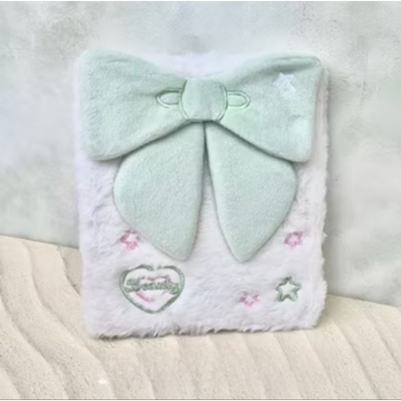 Binder A6 Fluffy Bulu Pita Tempat Kartu Photocard Free Sleeve