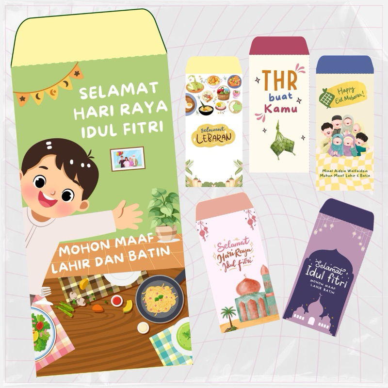 

(10 pcs) AMPLOP LEBARAN 2025/ramadhan kareem/eid fitri/amplop lebaran