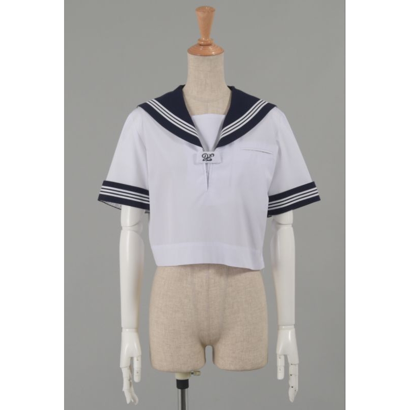 Atasan crop seifuku,atasan sekolah jepang,uniform japan