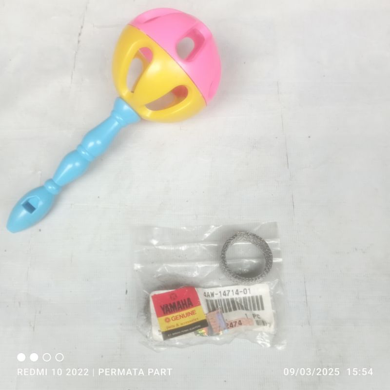 pak perpak paking sambungan knalpot yamaha v 80 v80 v75 v 75 4aw ori original yamaha ygp