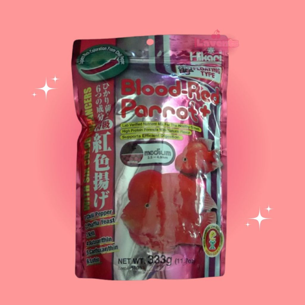 Makanan Pelet Ikan Hikari Blood Red Parrot Medium 333gr