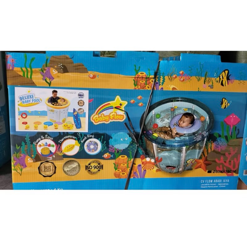[PRELOVED] KOLAM RENANG BAYI / BABY FLOW COZY TRANSPARANT POOL