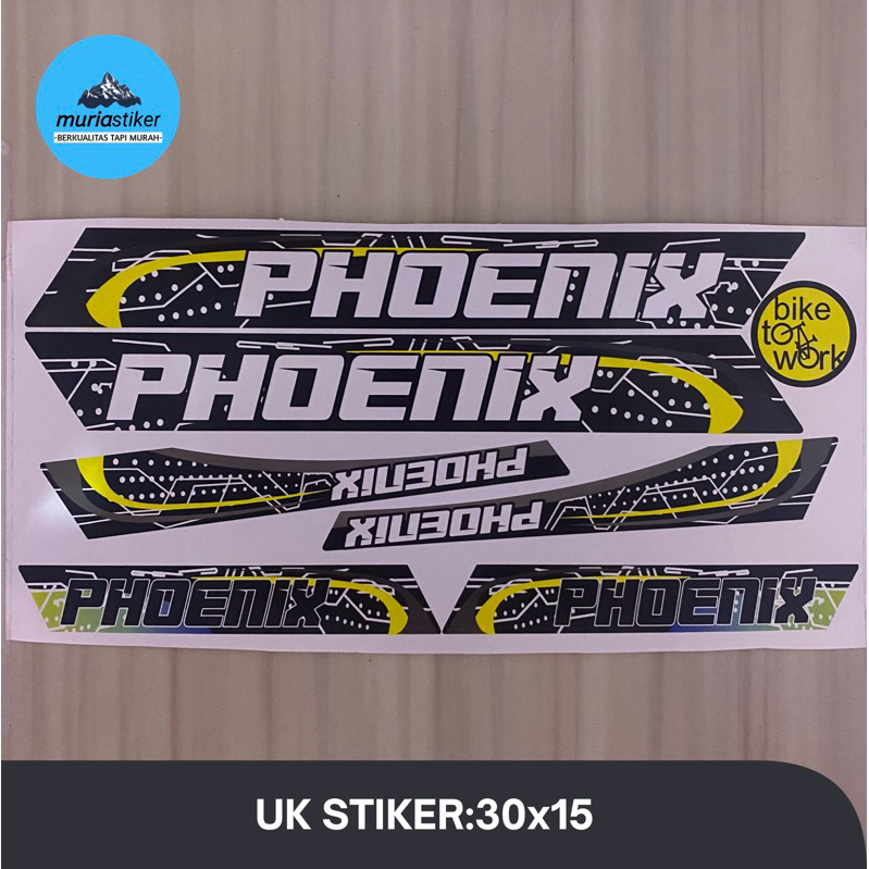 Stiker Stripping Sepeda Merk Phoenix