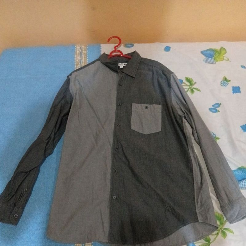 Kemeja Flannel Lengan Panjang Uniqlo JW Anderson Size : L (Bekas)