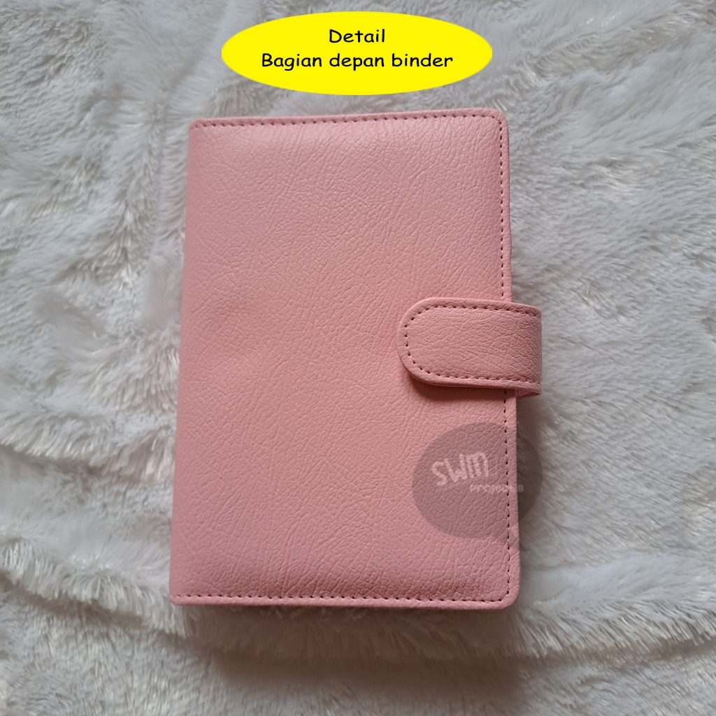 

A6 6ring binder kulit sintetis