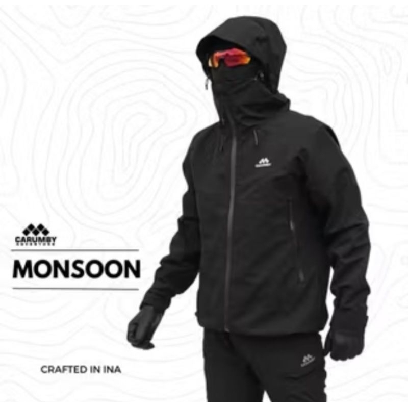 Jacket Gropcore Carumby Moonson Drizzle Hitam