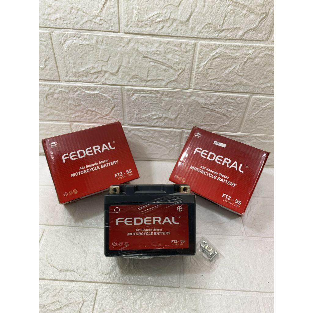 Aki Full Kering Gtz5s Aki Federal Nano Gel Accu Federal Ftz5s Aki Kering Kharisma Fu Vixion Vario Be