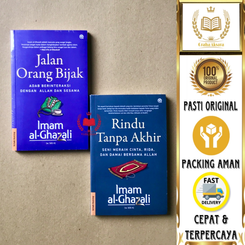 Paket Buku Jalan Orang Bijak & Rindu Tanpa Akhir - Imam Al-Ghazali