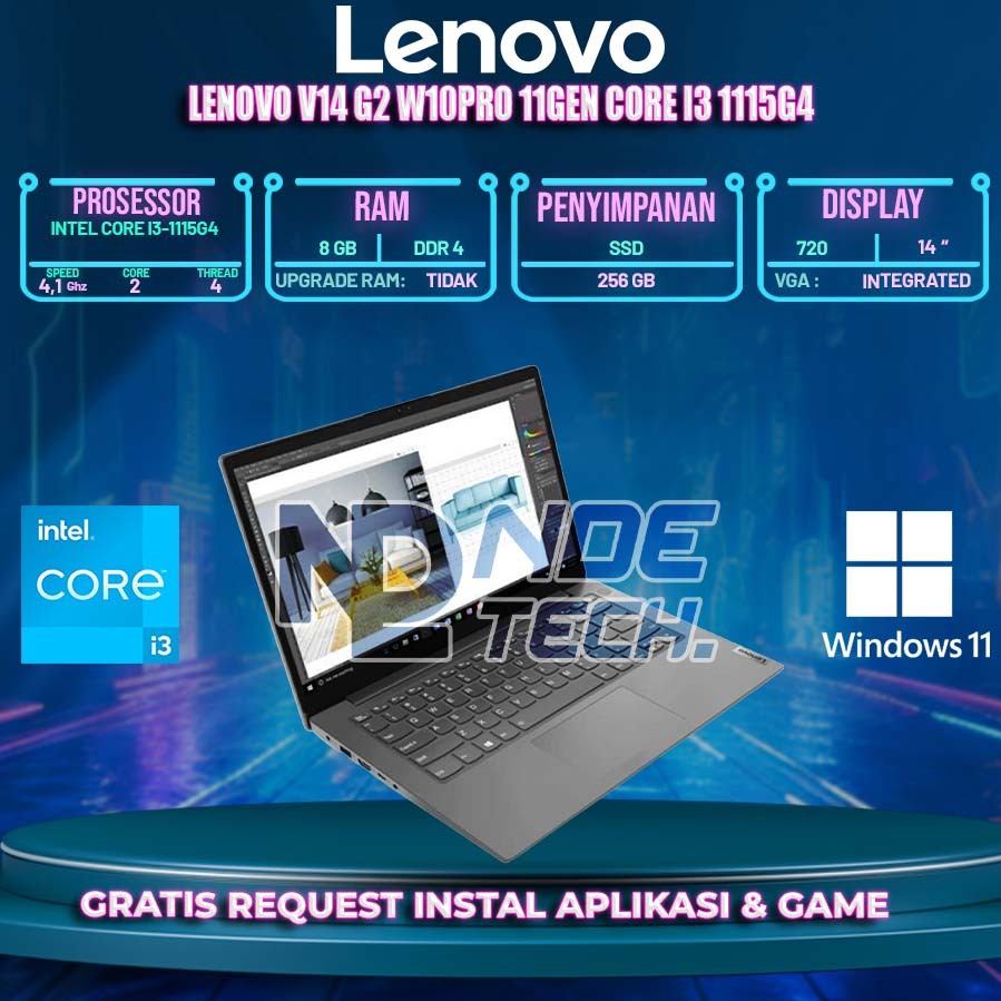 LENOVO V14 G2 W10PRO 11Gen Core I3 1115G4