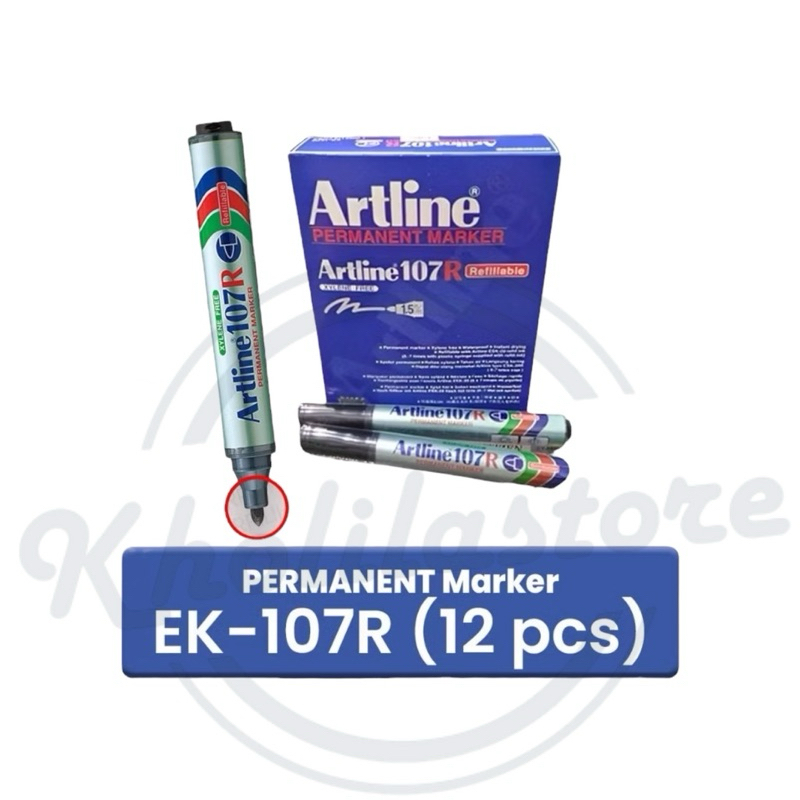

(12 pcs) Artline Spidol Permanent Marker EK-107R
