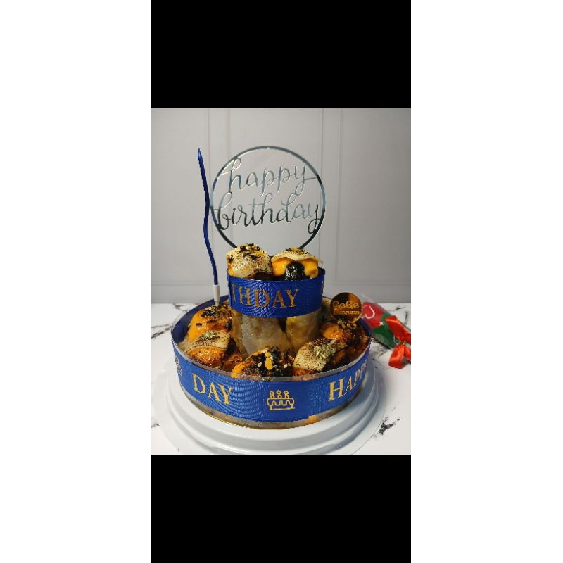 

Birthday Dimsum Cake 15 pcs Mix Mentai