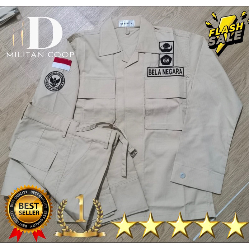 1stel PDL PNS Kemhan Untuk pria dan wanita Model bahan seperti Jatah Ukuran lengkap dan awet bertahu