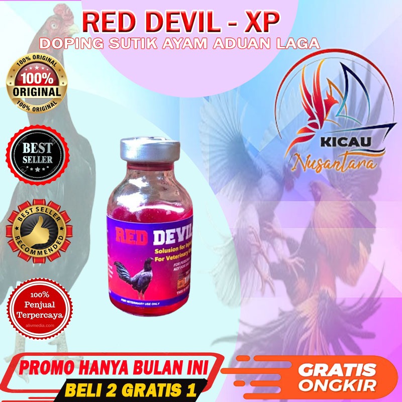 RED DEVIL 20 ML | Doping Suntik Ayam Aduan Laga