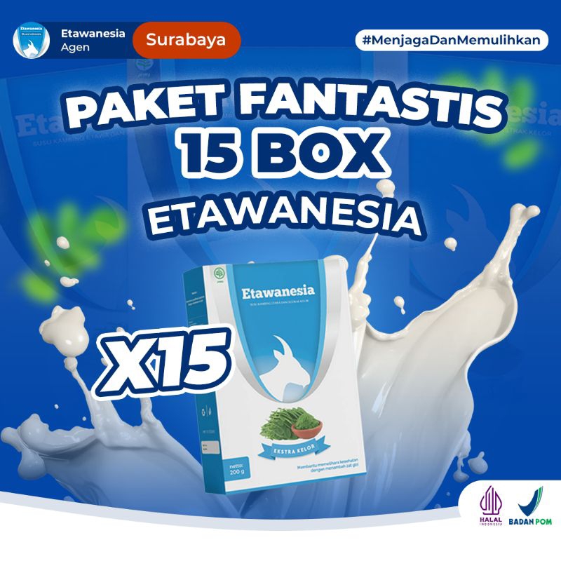 

PAKET 15 BOX SUSU ETAWANESIA BIRU SUSU KAMBING ETAWA BPOM