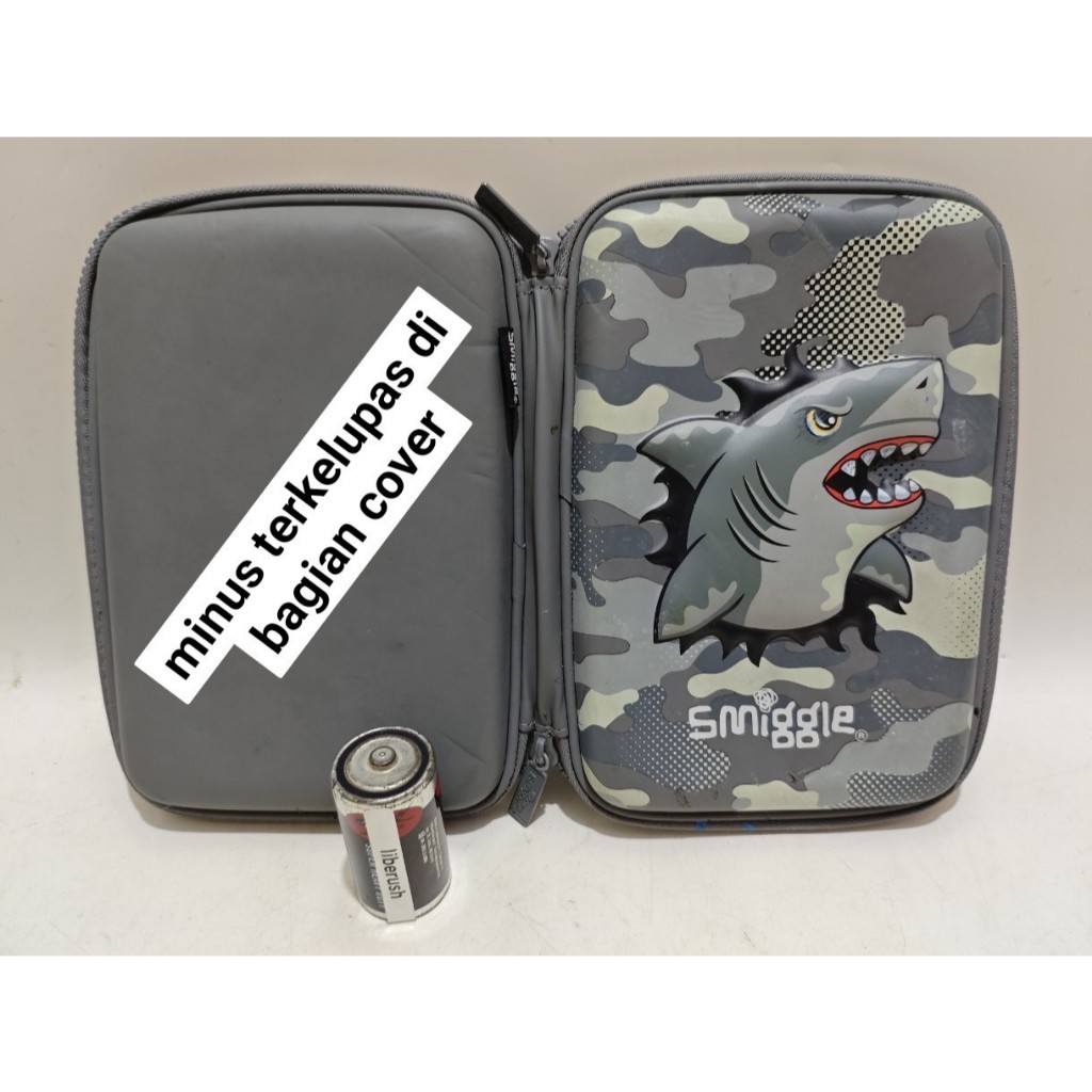 

smiggle shark budz pencil case kotak pensil anak