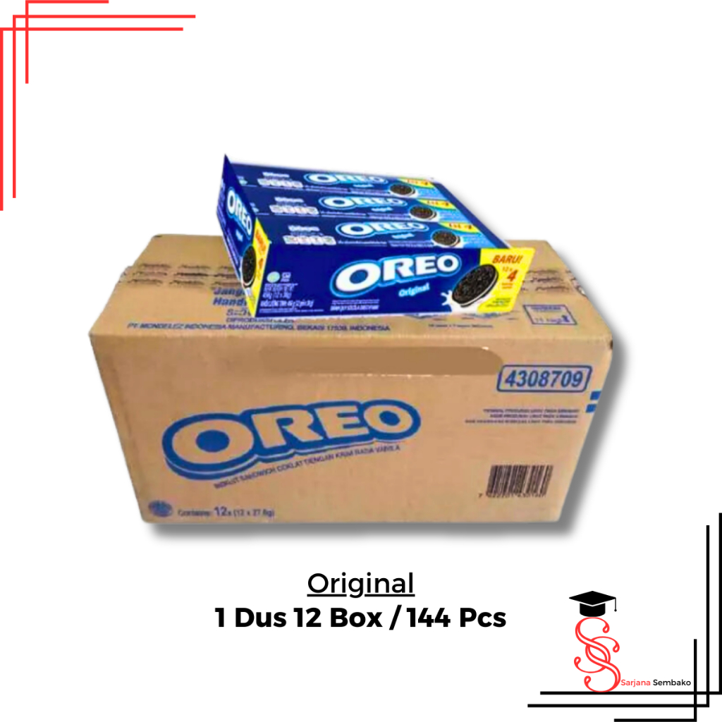 

Oreo Biscuit Sandwich Original - 1 Dus 144 Pcs