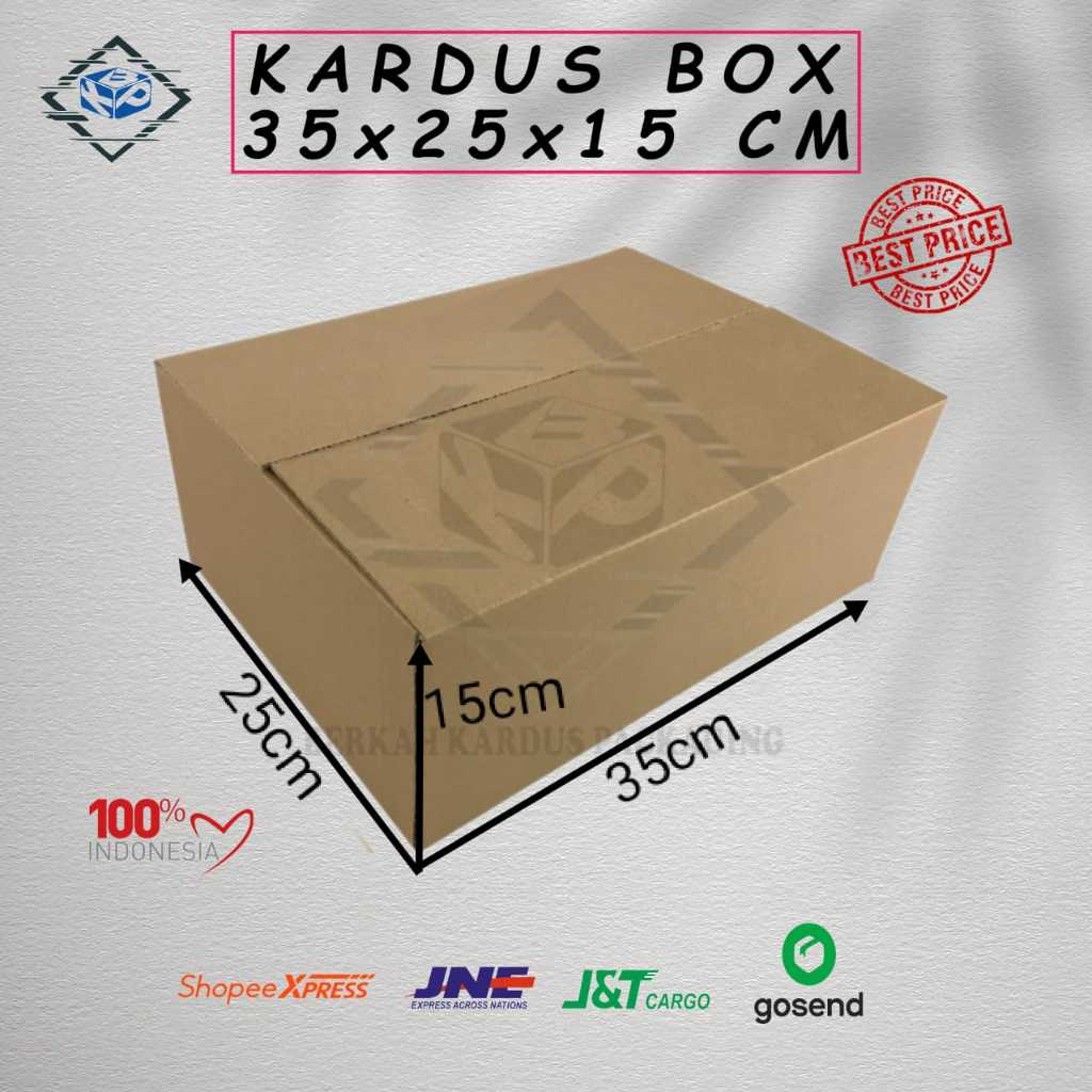 

Kardus box 35x25x15 cm single wall polos
