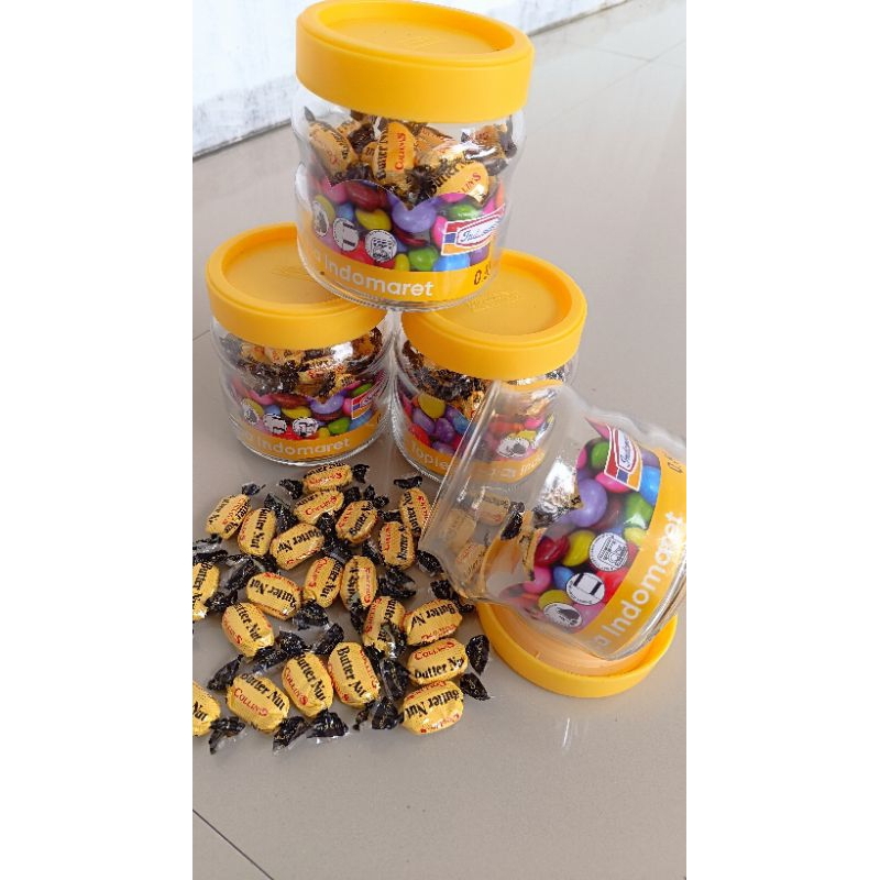 

PERMEN+ toples kaca bahan premium