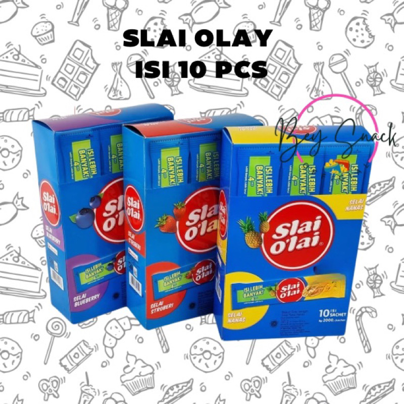 

SLAI OLAY STOBERI / BLUBERRY/ NANAS -(ISI 10 PCS)